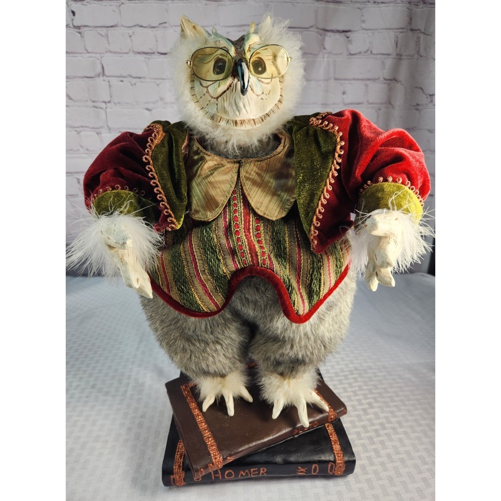 Schopenhauer Owl By Bogacho Anthropomorphic Wise Owl Books Library Highend Decor